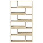 vidaXL Bibliothèque chêne sonoma 100x33x187 5 cm bois d'ingénierie