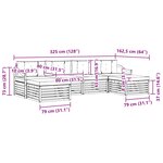vidaXL Ensemble de canapés d'extérieur 6 pc Blanc et crème