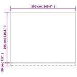 vidaXL Tissu de remplacement pour auvent rayures multicolores 4x3 m