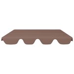 vidaXL Toit de rechange de balançoire marron 150/130x105/70 cm