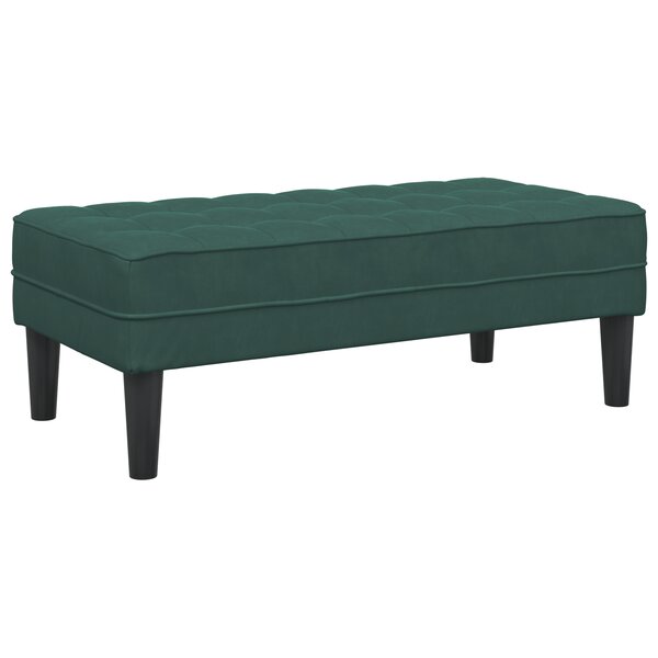 vidaXL Banc Vert Foncé 113x57x39 cm en Velours