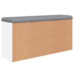 vidaXL Banc à chaussures blanc 102x32x50 cm bois d'ingénierie
