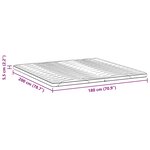 vidaXL Coussins de Matelas Blanc 180 x 200 cm Polyester sans colle