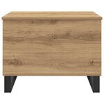 vidaXL Table basse chêne artisanal 60x44 5x45 cm bois d'ingénierie