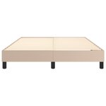 vidaXL Cadre de lit Cappuccino 140x190 cm Similicuir