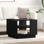 vidaXL Table basse Chêne noir 55 x 55 x 42 cm Bois d'ingénierie