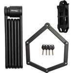 Antivol Vélo Pliable 8335EURDPRO acier trempé  4 Clés  support inclus