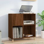 vidaXL Armoire à disques chêne marron 84 5x38x89 cm bois d'ingénierie