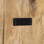 vidaXL Tête de lit 200 cm bois de manguier brut massif