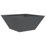 vidaXL Pot de jardin en forme de bol 5 Pièces Anthracite 35 x 35 x 15 cm