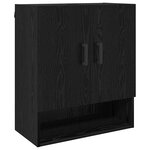 vidaXL Meuble mural Chêne noir 60 x 31 x 70 cm Bois d'ingénierie
