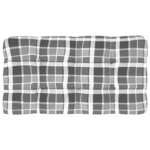 vidaXL Canapé central palette de jardin Gris Bois de pin imprégné