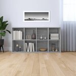 vidaXL Bibliothèque/Buffet Sonoma gris 66x30x130 cm Bois d'ingénierie