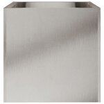 vidaXL Jardinière argenté 32x30x29 cm acier inoxydable