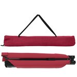 vidaXL Lit de Soleil Pliant avec Sac de Transport Rouge Tissu Oxford 600D