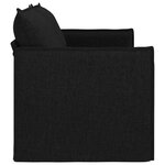 vidaXL Canapé Noir 196 x 82 x 85 cm tissu