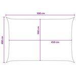 vidaXL Voile d'ombre 4 x 5 m HDPE Rectangulaire Bleu et Blanc