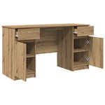 Bureau vidaXL Artisan Chêne 140x49x76 cm Bois d'ingénierie