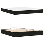 vidaXL Cadre de lit Noir 180 x 200 cm Velours