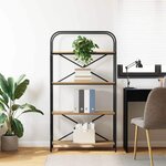 vidaXL Étagère chêne artisanal 80 x 30 x 146 cm Bois d'ingénierie