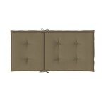 vidaXL Coussins de chaise à dossier bas lot de 6 taupe mélangé tissu
