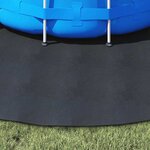 vidaXL Tapis de piscine Noir Ø 306 cm Géotextile en polyester