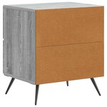 vidaXL Cabinet de chevet avec tiroir Sonoma gris 43 x 34 5 x 47 5 cm