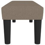 vidaXL Banc Taupe 100x30x30 cm Tissu