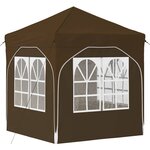 vidaXL Tente de fête pop-up 192 x 192 x 245 cm Taupe
