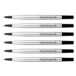 Recharge rollerball Z41 Pointe Moyenne 0 7 mm Noire x 6 PARKER