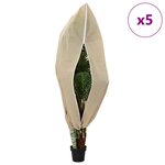 vidaXL Couvercles de Fleece de Protection Anti-Gel pour Plantes 5 Pièces