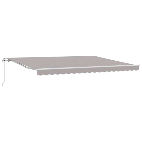 vidaXL Auvent rétractable électrique Gris clair 450 × 350 cm