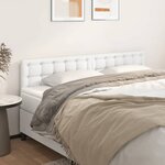 vidaXL Têtes de lit 2 Pièces Blanc 90x5x78/88 cm Similicuir