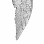 vidaXL Sculpture d'ailes Argent 17 x 5 x 59 cm Aluminium