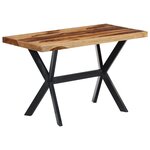 vidaXL Table à manger 120x60x75 cm Bois massif