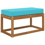 vidaXL Coussin d’assise Turquoise 80 x 40 x 8 cm 100   polyester