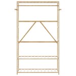 vidaXL Porte-vêtement avec étagères 110x40x175 cm bambou