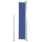 vidaXL Auvent latéral rétractable 160 x 500 cm Bleu