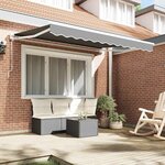 vidaXL Cadre de auvent Blanc 3 x 2 m