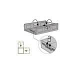 Pack and Move - Bac Rangement Pliable - Charge 10 kg - 40 x 60 x 11 5 cm - Stockage  Outillage - Rangement Facile - Robuste - 23L