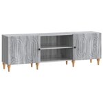 vidaXL Meuble TV Sonoma gris 150 x 31 x 50 cm Bois d'ingénierie
