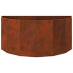 vidaXL Jardinière Rouillé 120 x 60 x 50 cm