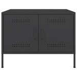 vidaXL Table basse noir 68x50x50 5 cm acier laminé à froid