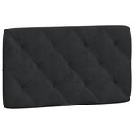 vidaXL Cadre de lit sans matelas noir 90x200 cm velours