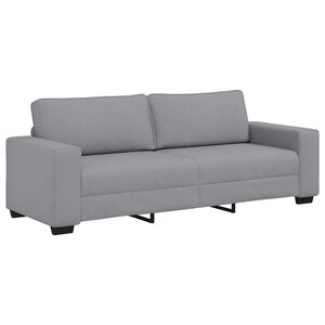 vidaXL Canapé à 3 places gris clair 220x77x82 cm tissu