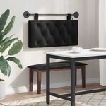 vidaXL Tête de lit suspendue Noir Velours