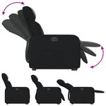 vidaXL Fauteuil inclinable électrique noir similicuir