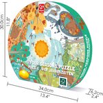 Hape E1636 - Puzzle circulaire 4 saisons