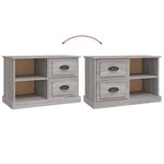 vidaXL Meuble TV sonoma gris 73x35 5x47 5 cm bois d'ingénierie