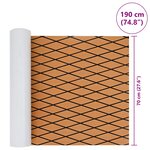 vidaXL Tapis de bateau Rayé Marron et noir 190 x 70 cm EVA